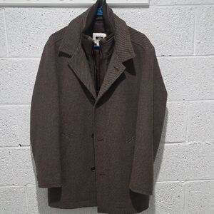 Joseph Abboud Dark Brown Pea Coat